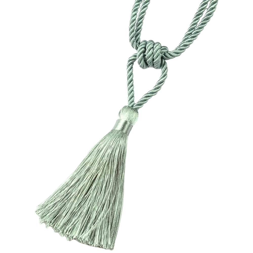 Anyhouz Curtain Tie Light Green Handmade Tassel Curtain Tieback Accessories-Curtain Tie-PEROZ Accessories
