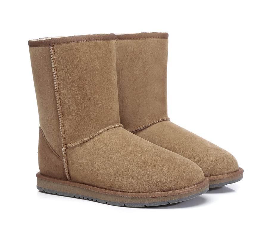 Australian Shepherd UGG Short Classic Boots Men Big Size-Boots-PEROZ Accessories