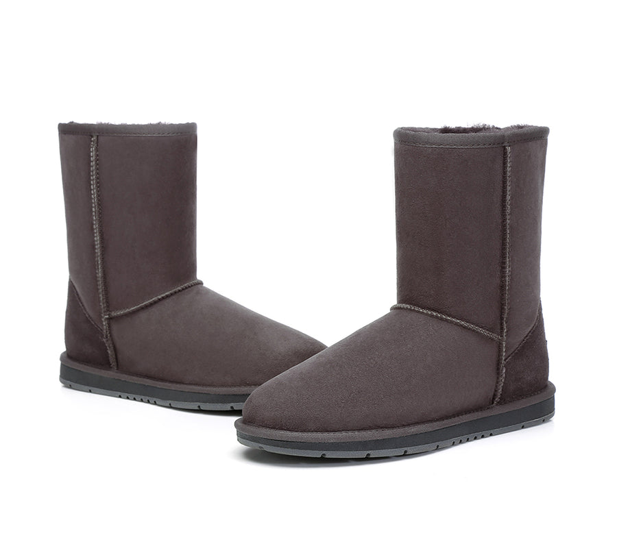 Australian Shepherd UGG Short Classic Boots Men Big Size-Boots-PEROZ Accessories