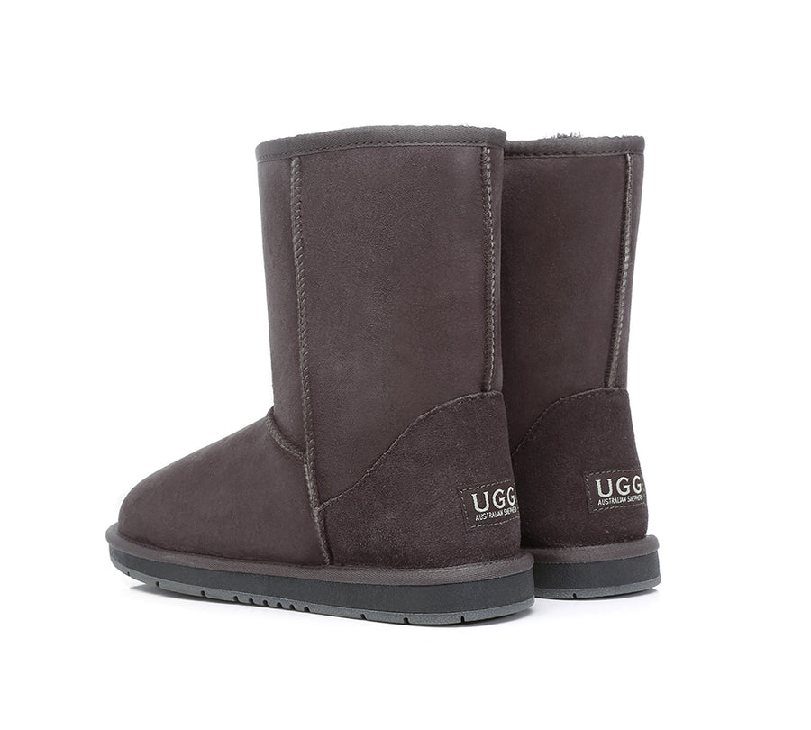 Australian Shepherd UGG Short Classic Boots Men Big Size-Boots-PEROZ Accessories