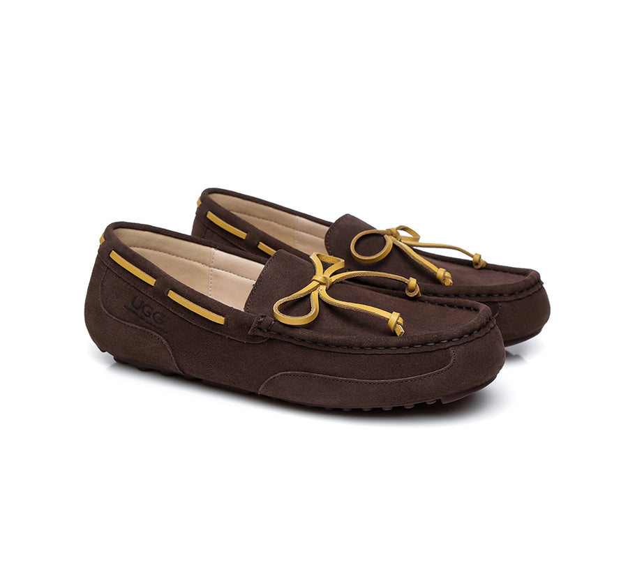 Australian Shepherd Mens Moccasin Matthew Water Resistant-Loafers &amp; Moccasins-PEROZ Accessories