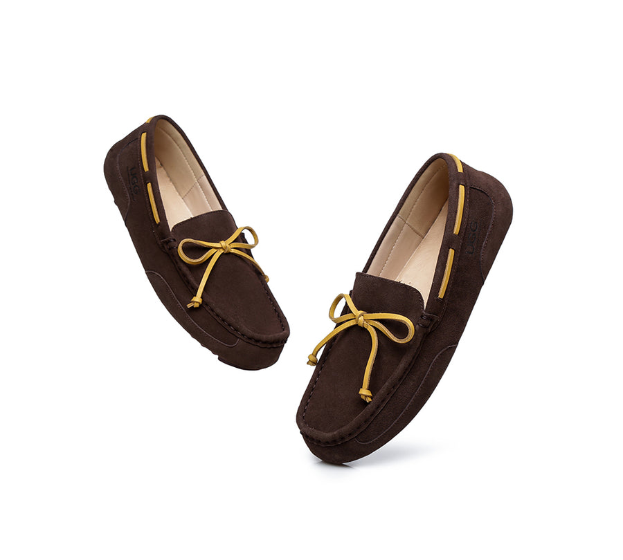 Australian Shepherd Mens Moccasin Matthew Water Resistant-Loafers &amp; Moccasins-PEROZ Accessories