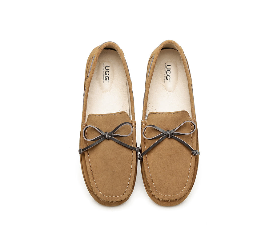 Australian Shepherd Mens Moccasin Matthew Water Resistant-Loafers &amp; Moccasins-PEROZ Accessories