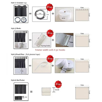 Anyhouz 100cm Curtain White Style Flower Indoor Decorative Window Sheer Curtain For Living Room Bedroom Home Decor-Curtains &amp; Drapes-PEROZ Accessories