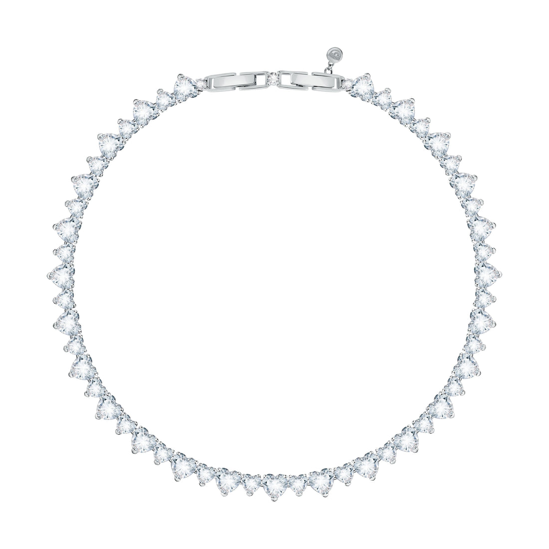 Chiara Ferragni Diamond Heart Silver Necklace-Necklaces-PEROZ Accessories