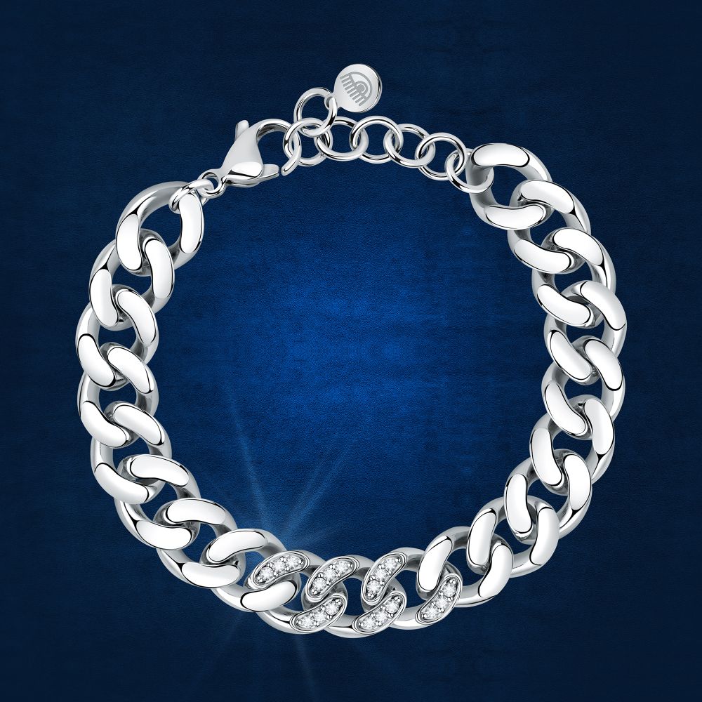 Chiara Ferragni Chain Collection White Stone Bracelet-Bracelets-PEROZ Accessories