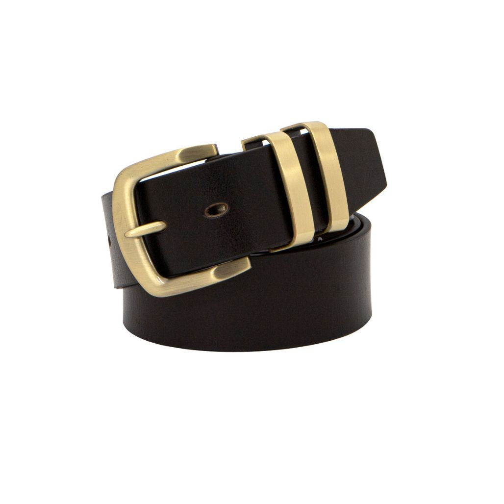 JACKAROO Brown. Full Grain Natural Leather Belt. 38mm width.-Full Grain Leather Belts-PEROZ Accessories