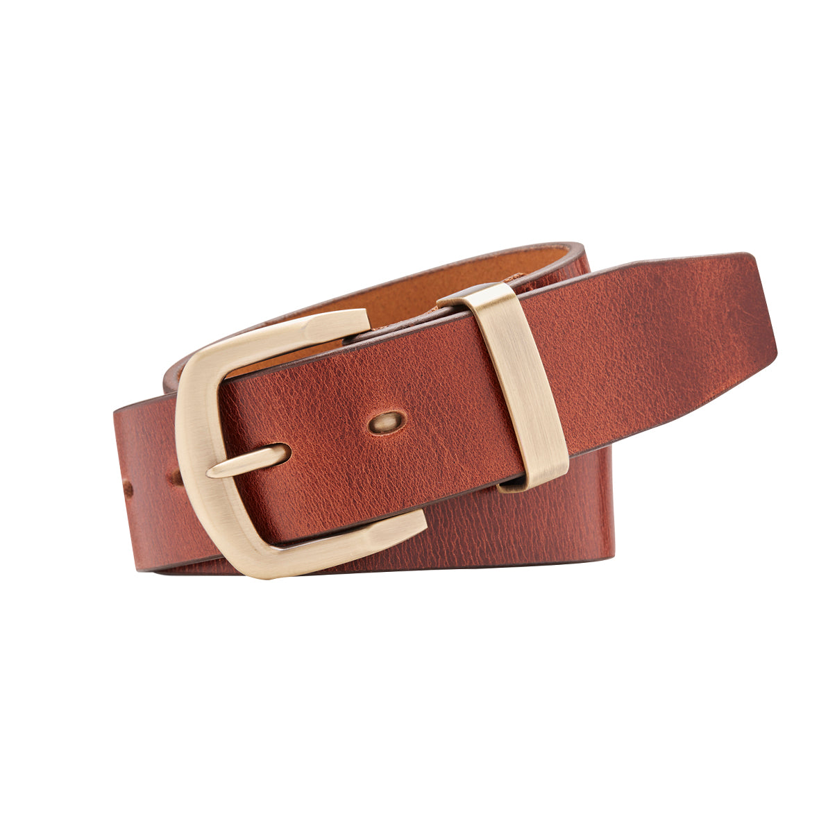 JAMBOREE Cognac. Full Grain Natural Leather Belt. 38mm width.-Full Grain Leather Belts-PEROZ Accessories