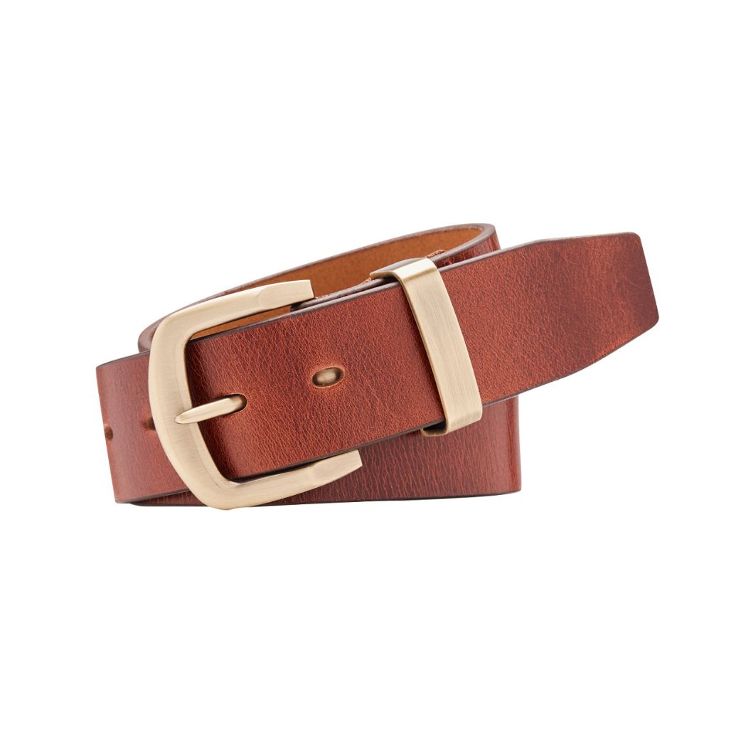 JAMBOREE Cognac. Full Grain Natural Leather Belt. 38mm width. Larger sizes.-Full Grain Leather Belts-PEROZ Accessories