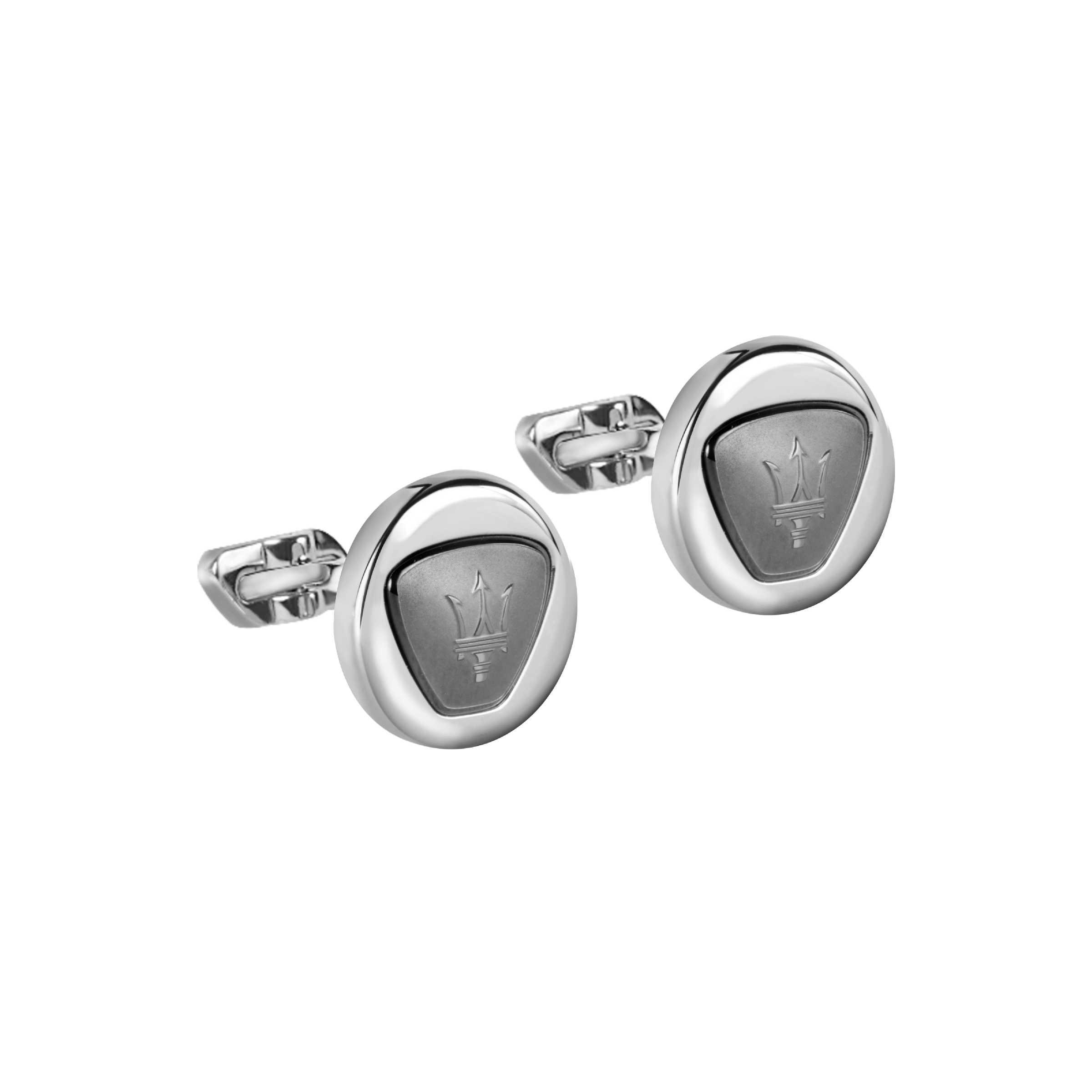 Maserati Leggenda Grey Cufflinks-Cufflinks-PEROZ Accessories
