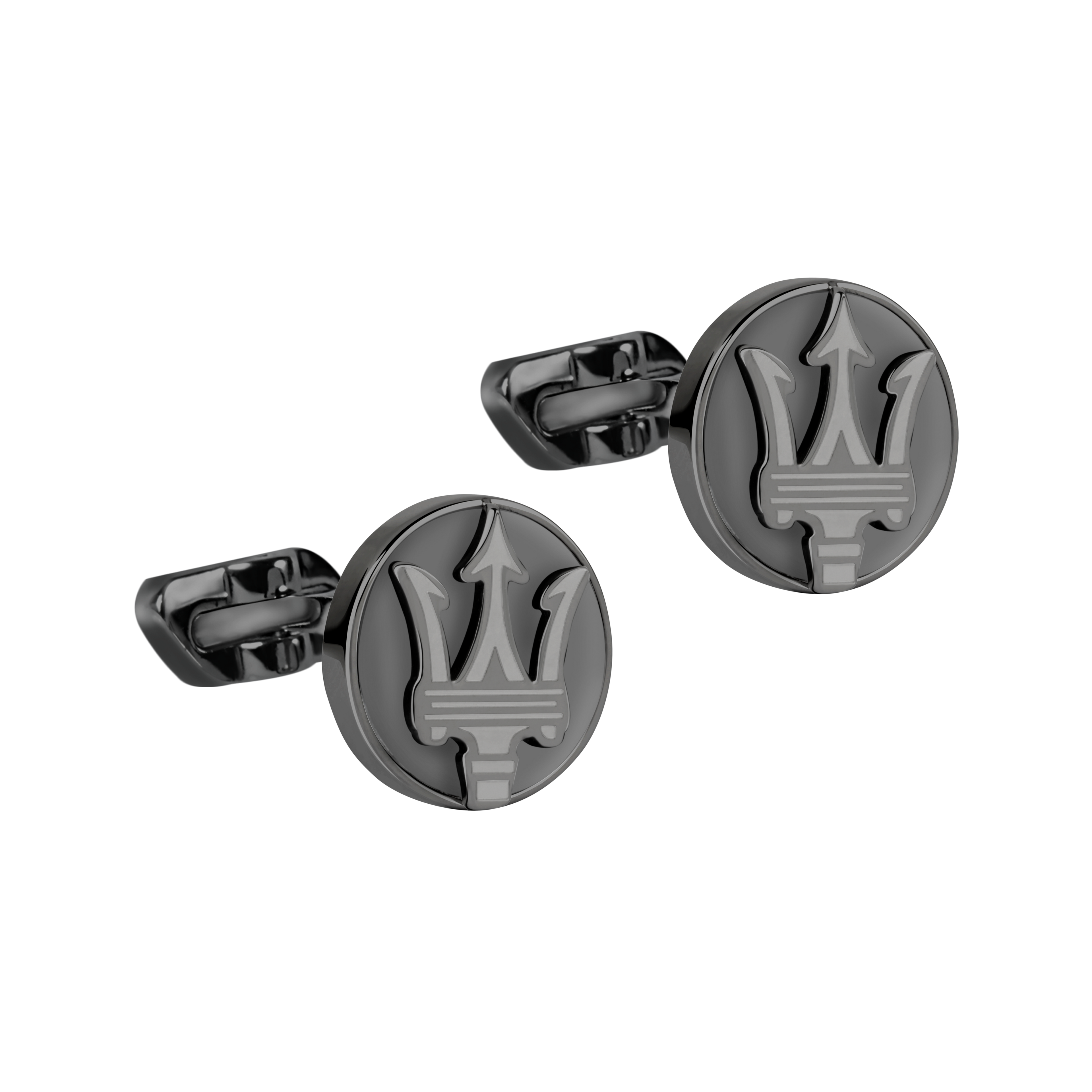 Maserati Hematite Gunmetal Cufflinks-Cufflinks-PEROZ Accessories