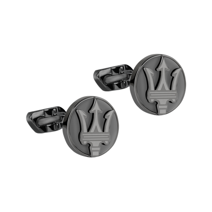 Maserati Hematite Gunmetal Cufflinks-Cufflinks-PEROZ Accessories