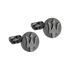 Maserati Hematite Gunmetal Cufflinks-Cufflinks-PEROZ Accessories