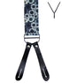 BRACES. Y-Back with Leather Ends. Jocelyn Proust Poppy Print. 35mm width.-Braces-PEROZ Accessories