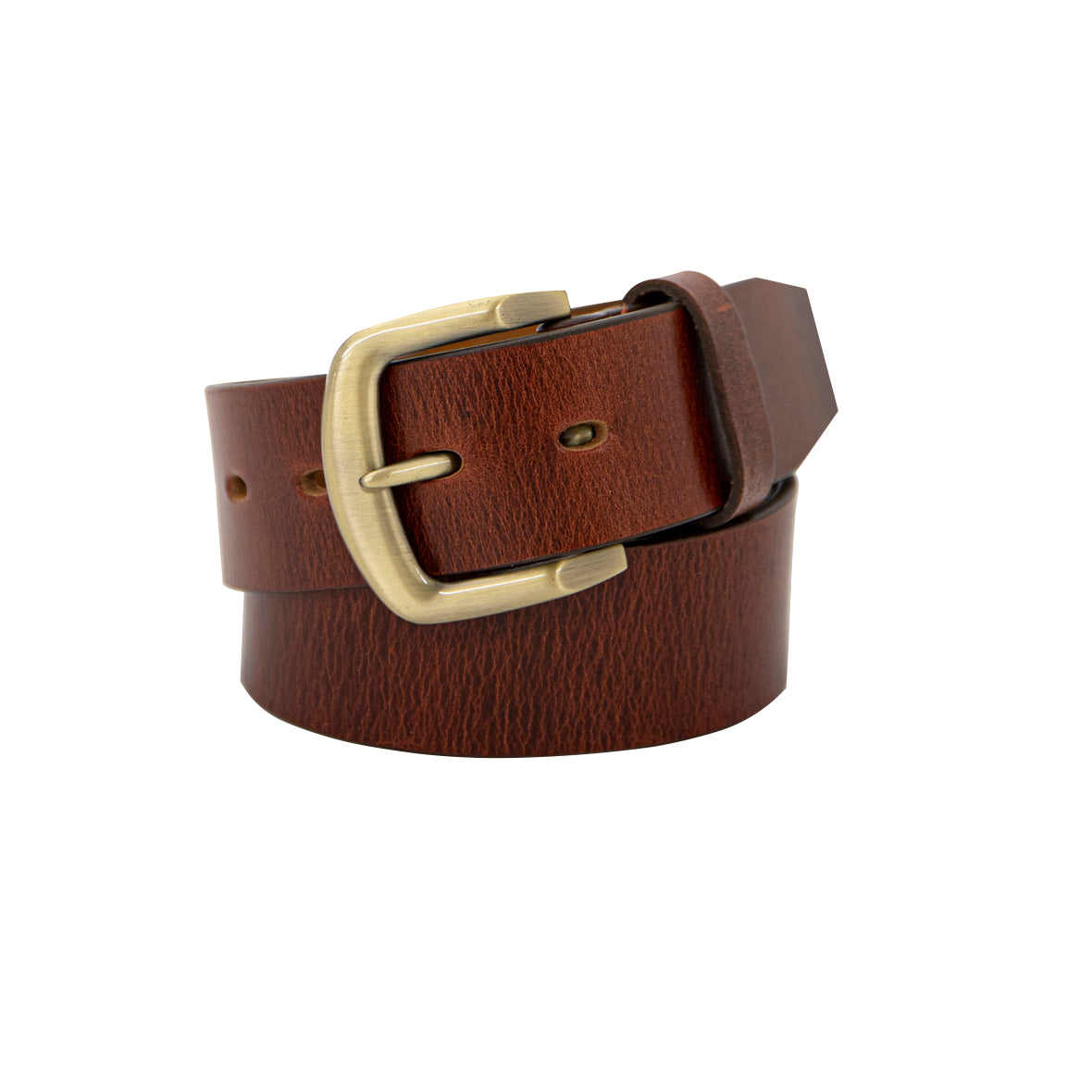 JUMBUCK Cognac. Full Grain Natural Leather Belt. 38mm width.-Full Grain Leather Belts-PEROZ Accessories