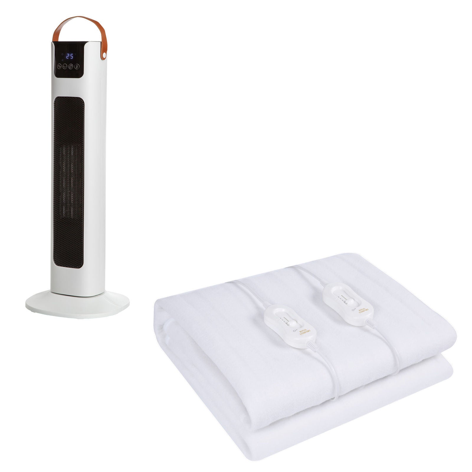 Royal Comfort Winter Warmer Set Comfort Electric Blanket + Pursonic Tower Heater-Heating &amp; Cooling-PEROZ Accessories