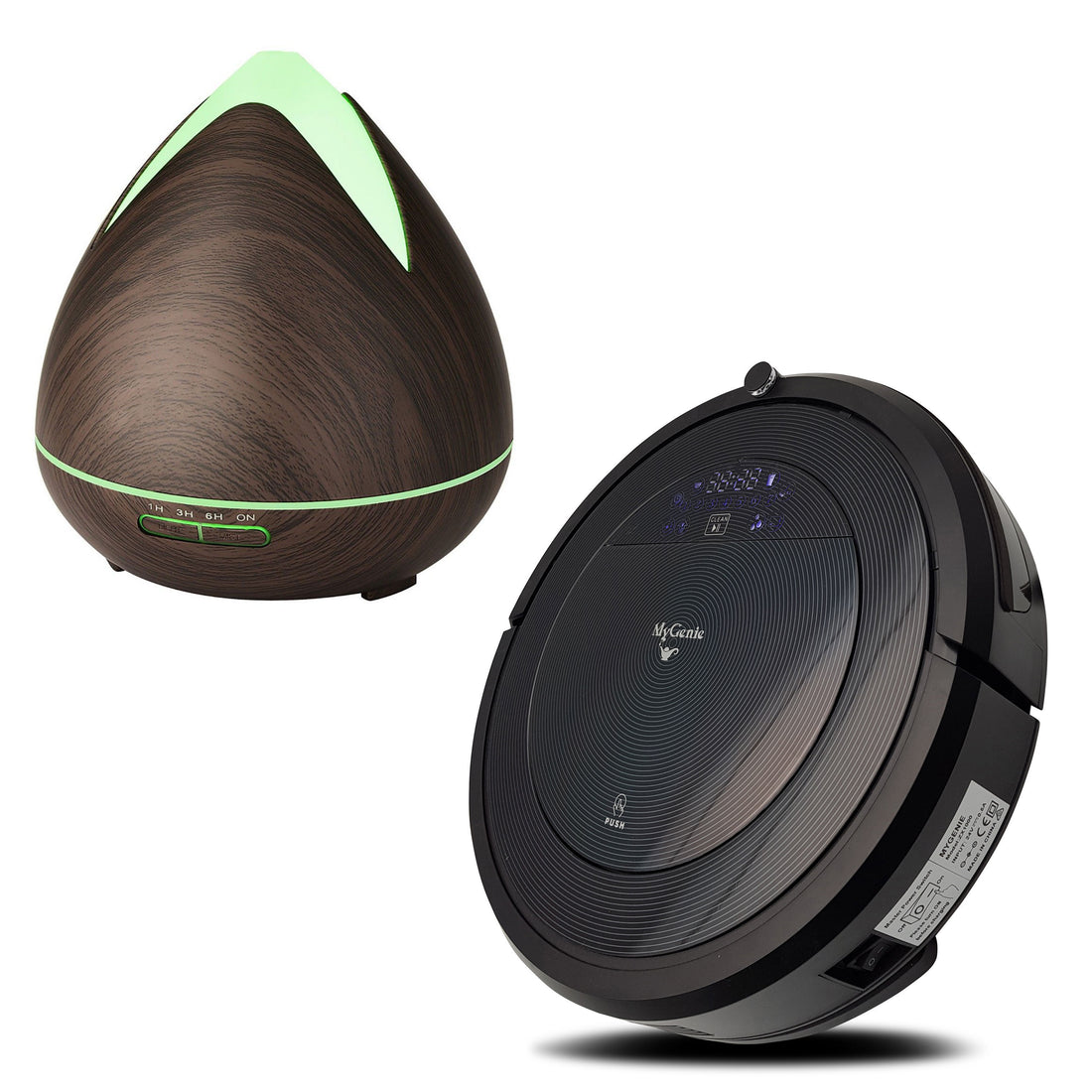 MyGenie ZX1000 Robotic Vacuum Cleaner with Bonus Aroma Diffuser with 3 Oils with Aroma Diffuser-Small Home Appliances-PEROZ Accessories