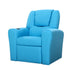 Keezi Kids Recliner Chair Blue PU Leather Sofa Lounge Couch Children Armchair-Baby & Kids > Kid&