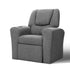 Keezi Kids Recliner Chair Grey Linen Soft Sofa Lounge Couch Children Armchair-Baby & Kids > Kid&