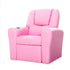 Keezi Kids Recliner Chair Pink PU Leather Sofa Lounge Couch Children Armchair-Baby & Kids > Kid&