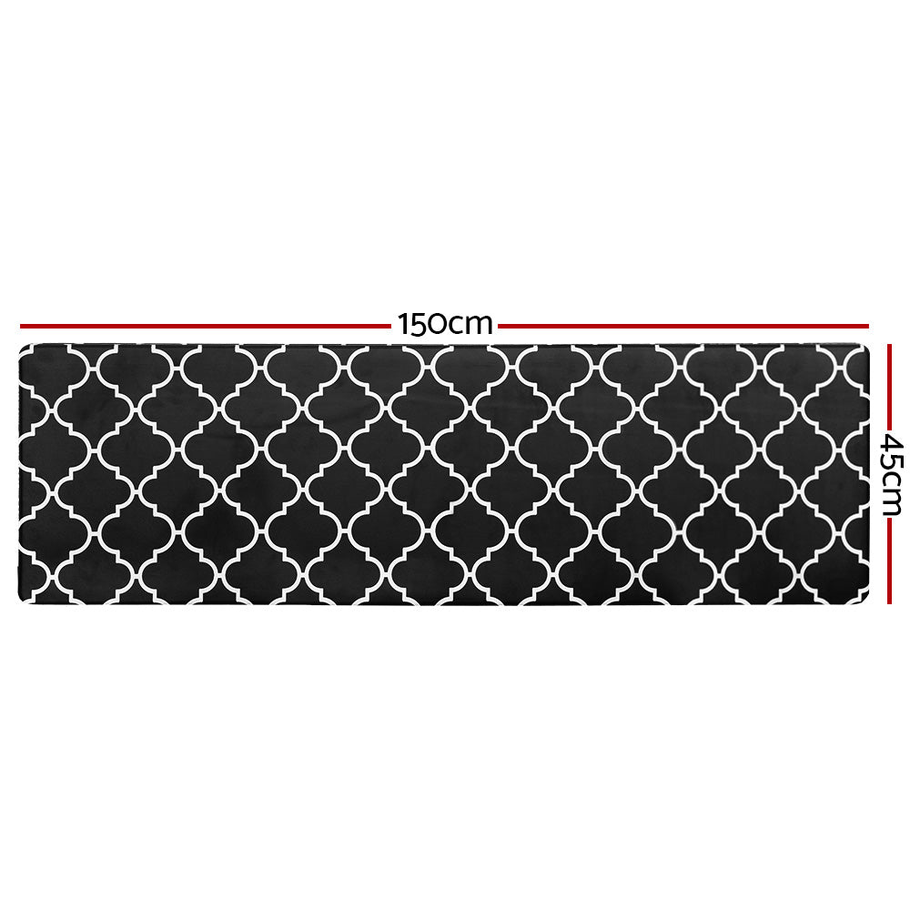 Artiss Kitchen Mat 45x150cm PVC Floor Rug Carpet Non-slip Gina-Home &amp; Garden &gt; Rugs-PEROZ Accessories