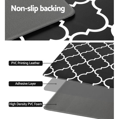 Artiss Kitchen Mat 45x75cm PVC Floor Rug Carpet Non-slip Gina-Home &amp; Garden &gt; Rugs-PEROZ Accessories