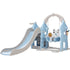 Keezi Kids 170cm Slide and Swing Set Playground Basketball Hoop Ring Outdoor Toys Blue-Baby & Kids > Toys-PEROZ Accessories