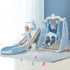 Keezi Kids Slide 170cm Extra Long Swing Basketball Hoop Toddlers PlaySet Blue-Baby & Kids > Toys-PEROZ Accessories
