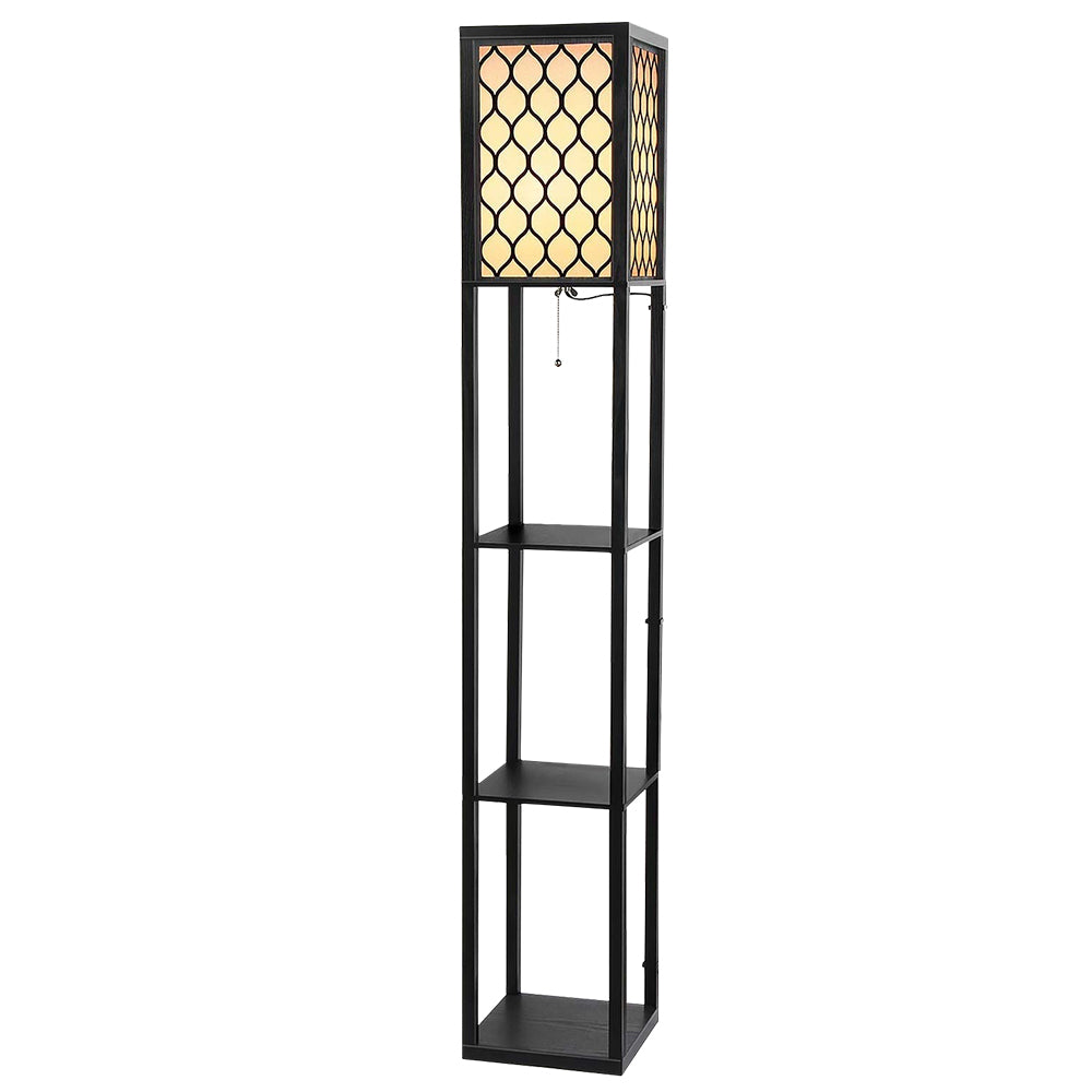 Artiss Floor Lamp Storage Shelf LED Lamps Vintage Standing Reading Light Bedroom-Furniture &gt; Bedroom - Peroz Australia - Image - 2