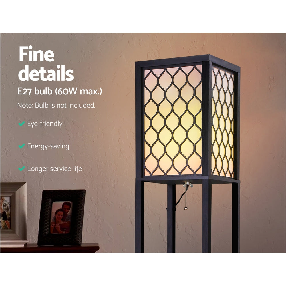 Artiss Floor Lamp Storage Shelf LED Lamps Vintage Standing Reading Light Bedroom-Furniture &gt; Bedroom - Peroz Australia - Image - 6