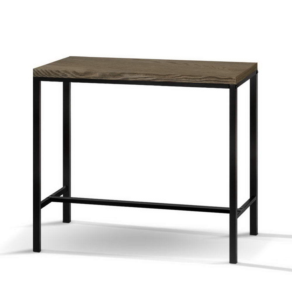 Artiss Vintage Industrial High Bar Table for Stool Kitchen Cafe Desk Dark Brown-Furniture &gt; Bar Stools &amp; Chairs-PEROZ Accessories