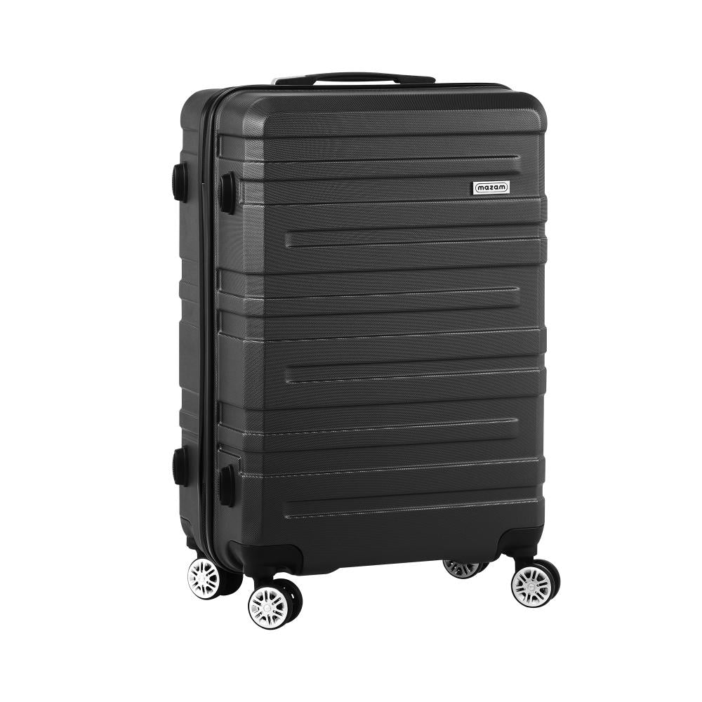 Shop Mazam 28&quot; Luggage Suitcase Trolley Set Travel TSA Lock Storage Hard Case Black  | PEROZ Australia