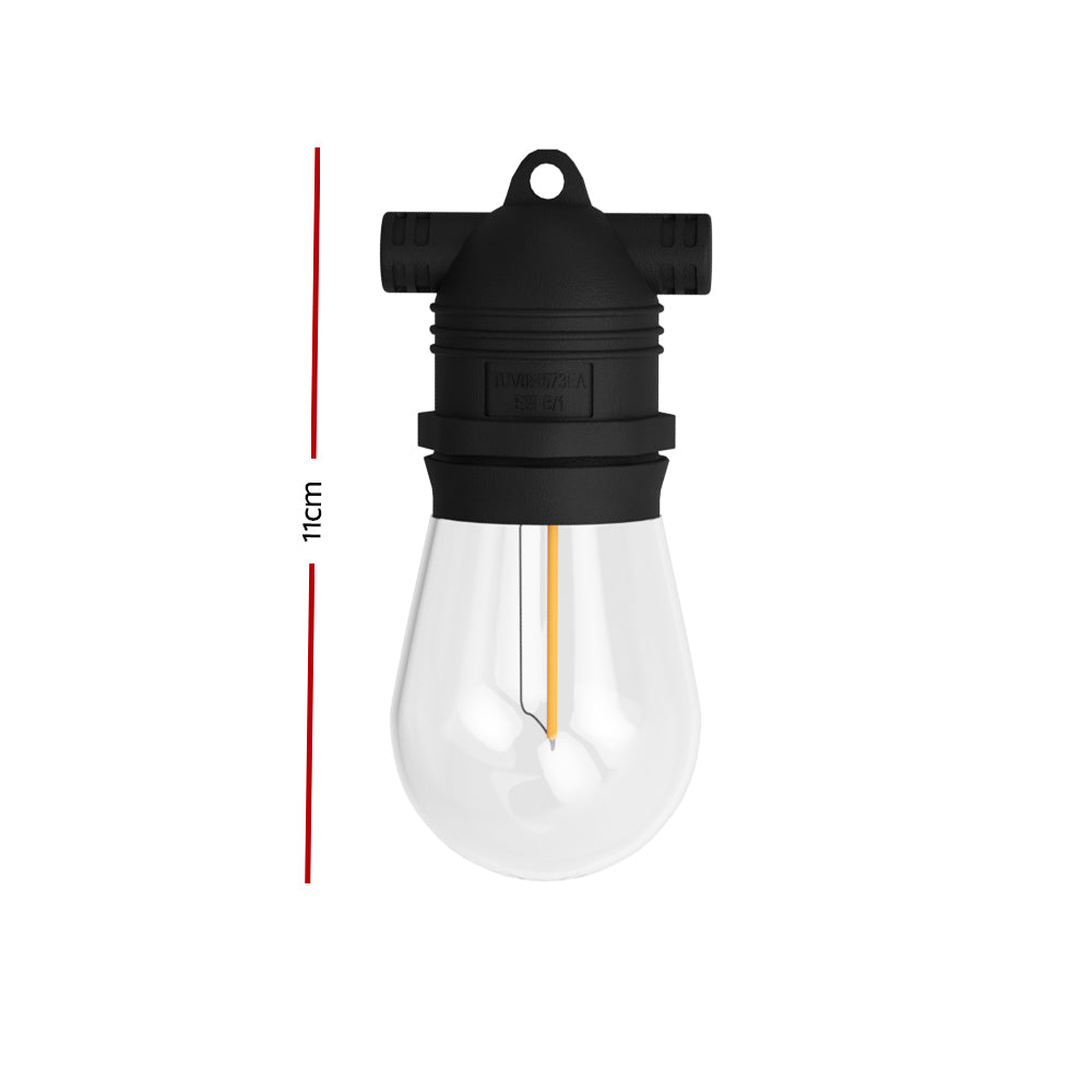 Jingle Jollys 95m Festoon Lights Christmas String Fairy Lights Outdoor Party-Occasions &gt; Christmas-PEROZ Accessories