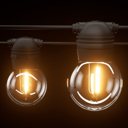 Jingle Jollys 30 LED Festoon Lights Solar Outdoor String Light Christmas 34m-Home &amp; Garden &gt; Lighting-PEROZ Accessories