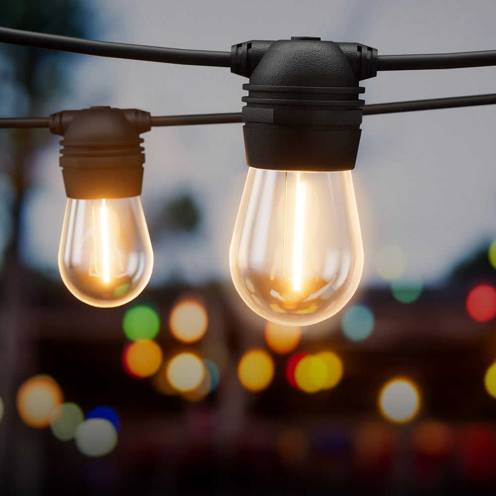 Jingle Jollys 59m Solar Festoon Lights Outdoor LED Fairy String Light Christmas-Occasions &gt; Christmas-PEROZ Accessories