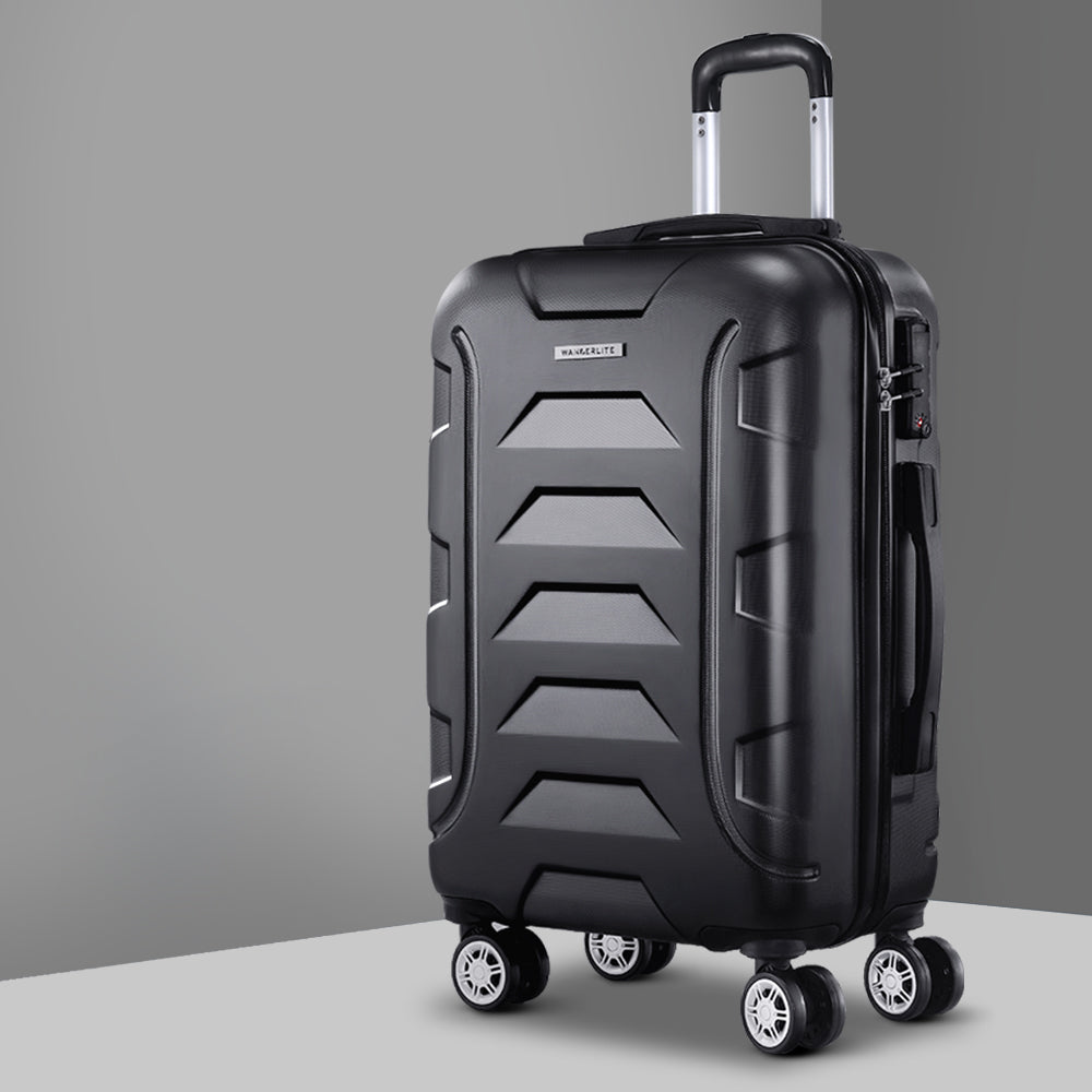 Wanderlite 20&quot; Luggage Travel Suitcase Set Trolley Hard Case Strap Lightweight-Luggage-PEROZ Accessories