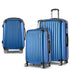 Wanderlite 3pcs LuggageTrolley Set Travel Suitcase Storage Organiser Carry On Hard Case TSA Lightweight Blue-Luggage-PEROZ Accessories