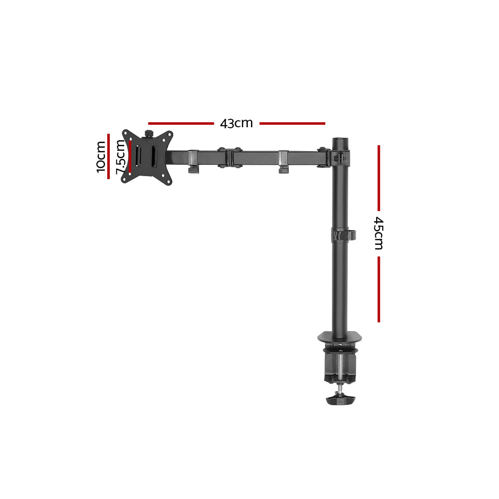 Artiss Monitor Arm Mount 32&quot; Black-Furniture &gt; Office-PEROZ Accessories