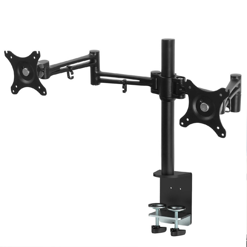 Artiss Monitor Arm Mount Dual Black-Furniture &gt; Office - Peroz Australia - Image - 1