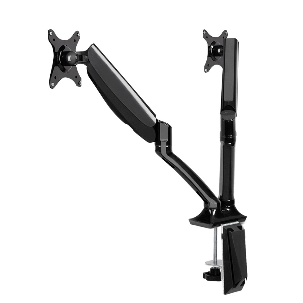 Artiss Monitor Arm Mount Dual Gas Black-Furniture &gt; Office - Peroz Australia - Image - 1