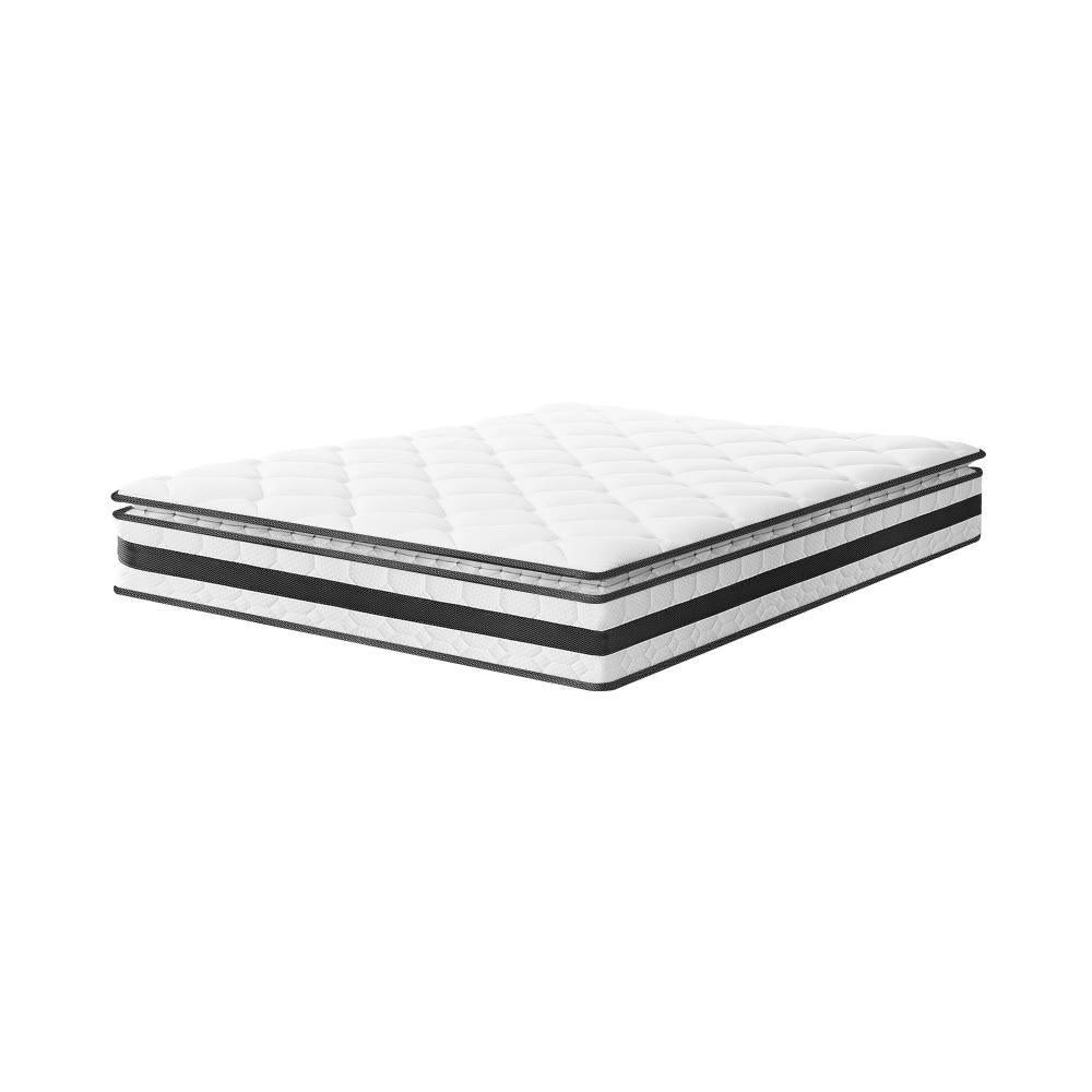 BEDRA BEDDING King Mattress Pillow Top Cool Gel Foam Bonnell Spring 21cm