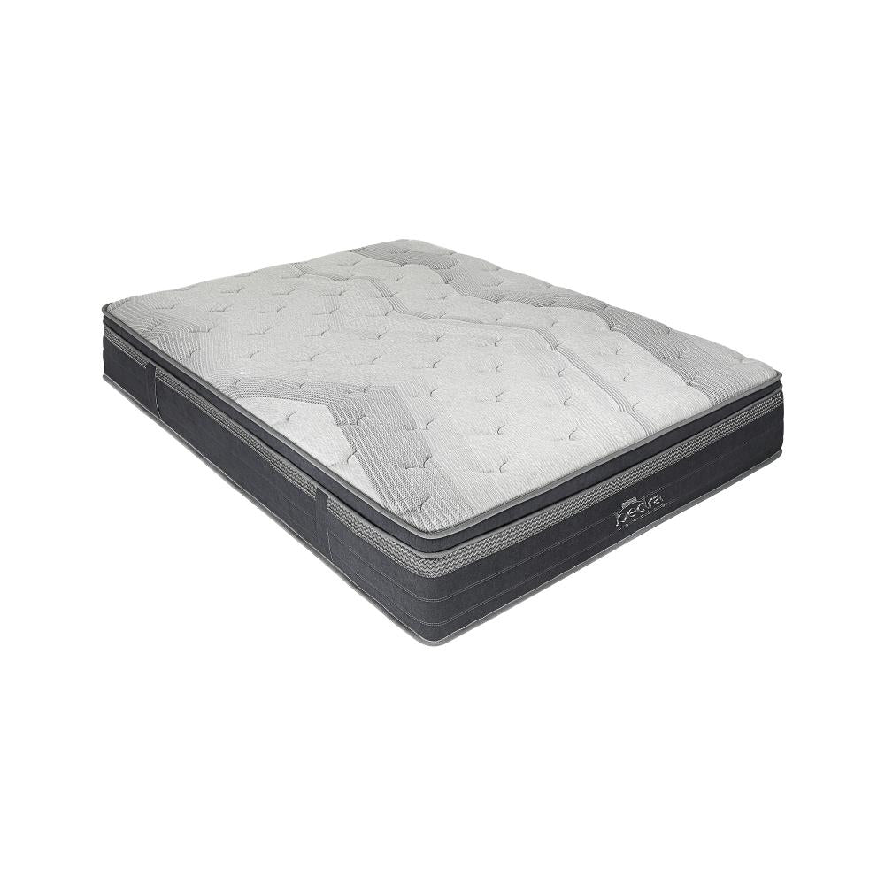 Bedra Queen Mattress Breathable Spring Euro Top Natural Latex Foam 36cm 7 zone-Mattress-PEROZ Accessories