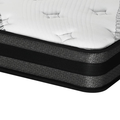Bedra King Single Mattress Breathable Luxury Bonnell Spring Foam Medium 18cm-Mattress-PEROZ Accessories