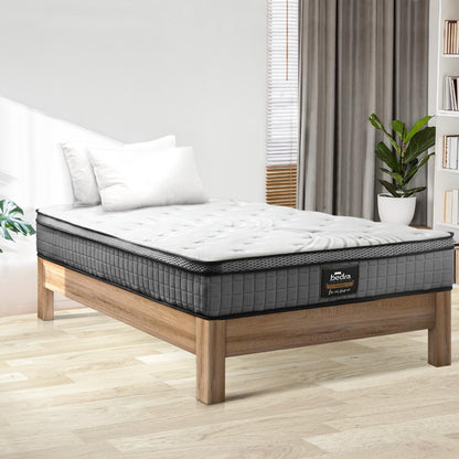 Bedra Single Mattress Bed Spring Mattress 4D Mesh Fabric Euro Top Medium 22cm-Mattress-PEROZ Accessories