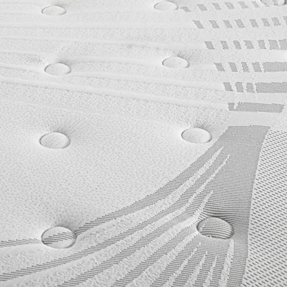 Bedra Single Mattress Bed Spring Mattress 4D Mesh Fabric Euro Top Medium 22cm-Mattress-PEROZ Accessories