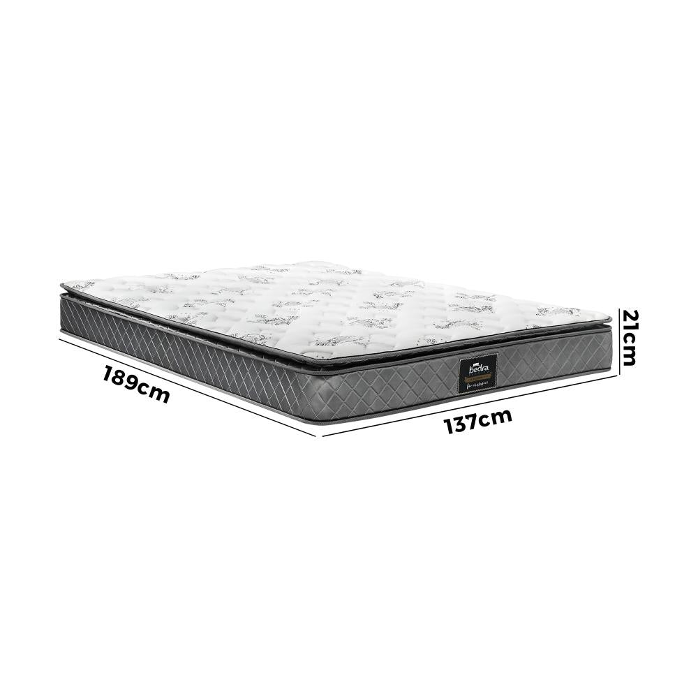 Bedra Double Mattress Breathable Luxury Bed Bonnell Spring Foam Medium 21cm-Mattress-PEROZ Accessories