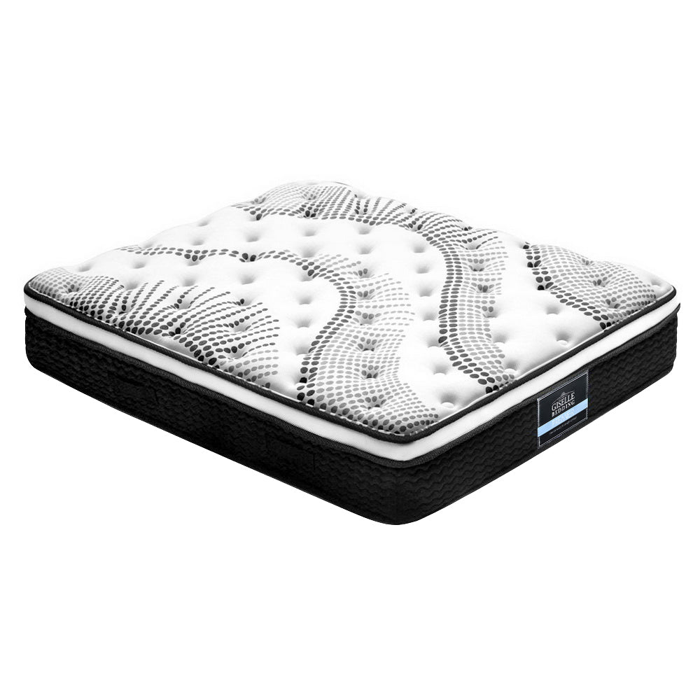 Giselle Bedding Como Euro Top Pocket Spring Mattress 32cm Thick Double-Furniture &gt; Mattresses-PEROZ Accessories