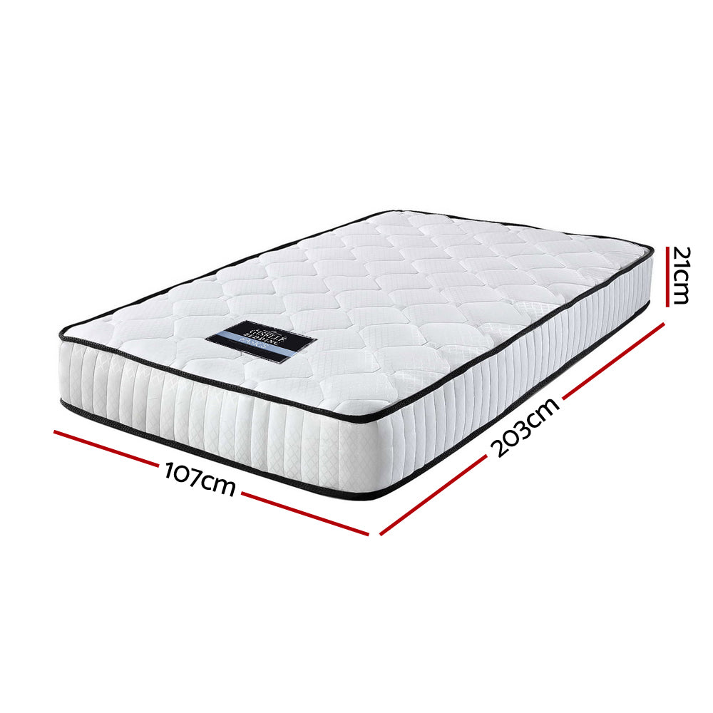 Giselle Bedding Peyton Pocket Spring Mattress 21cm Thick King Single-Furniture &gt; Mattresses-PEROZ Accessories