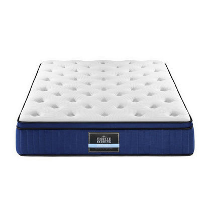 Giselle Bedding Franky Euro Top Cool Gel Pocket Spring Mattress 34cm Thick King-Furniture &gt; Mattresses-PEROZ Accessories