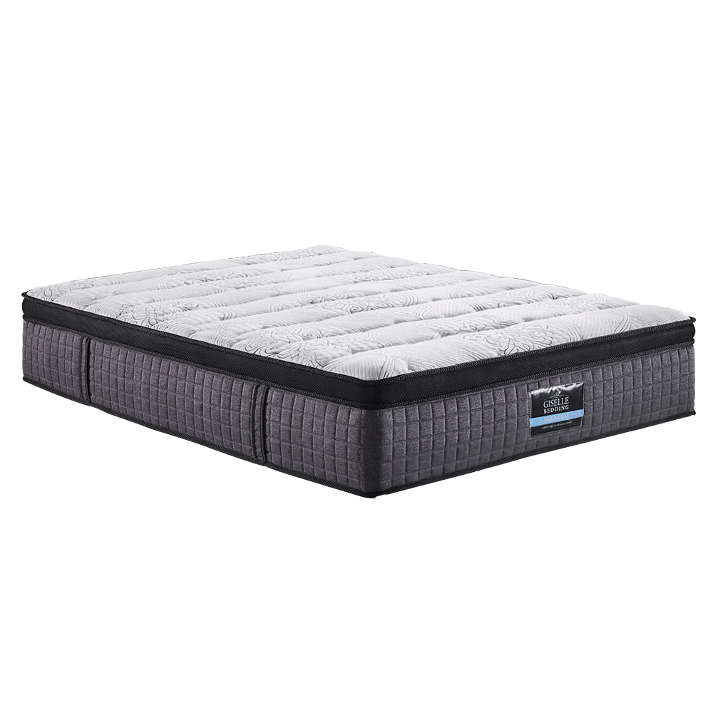 Giselle Single Bed Mattress 9 Zone Pocket Spring Latex Foam Medium Firm 34cm-Furniture &gt; Mattresses-PEROZ Accessories